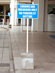 Parking Sign @ Guam Palace Hotel