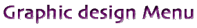 Graphic design Menu